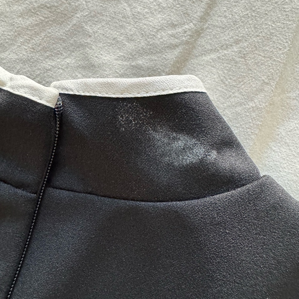Andrianna Papell Kit Crepe Tie Neck Fit and Flare Dress - Picture 8 of 8